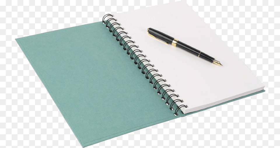 Notepad And Pen Paper And Pen, Diary, Page, Text, Spiral Png Image
