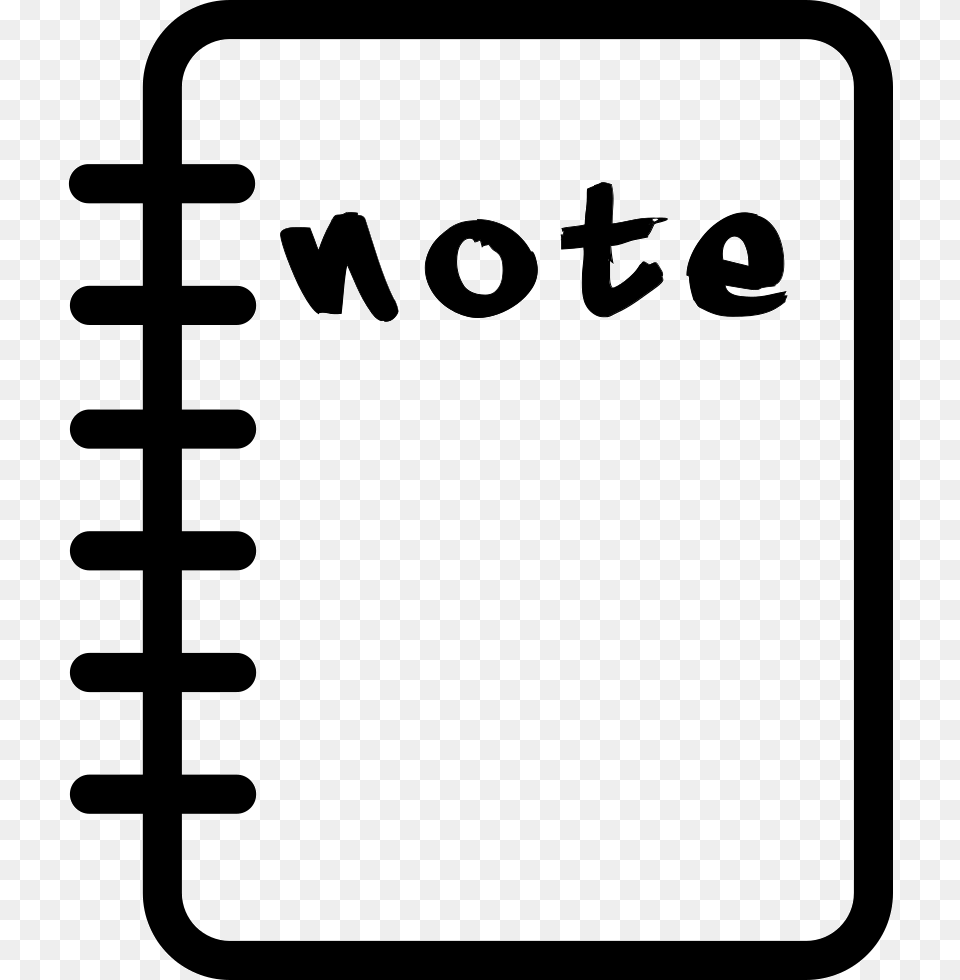 Notepad Black And White, Page, Text, Diary Png Image