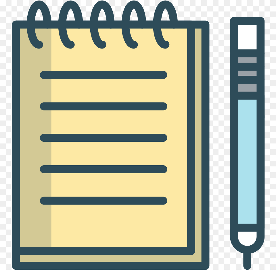 Notepad Icon, Page, Text, Mailbox Png Image