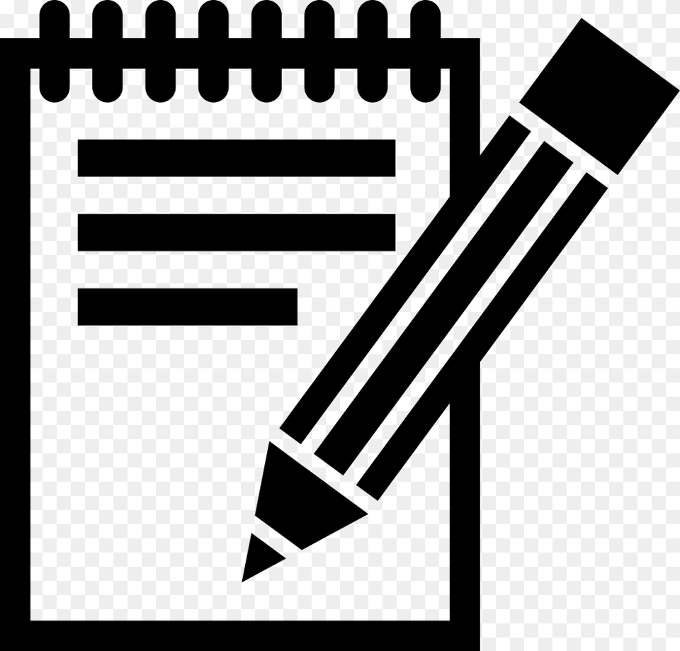 Notepad Icon Libreta Icon, Pencil, Stencil Free Png Download