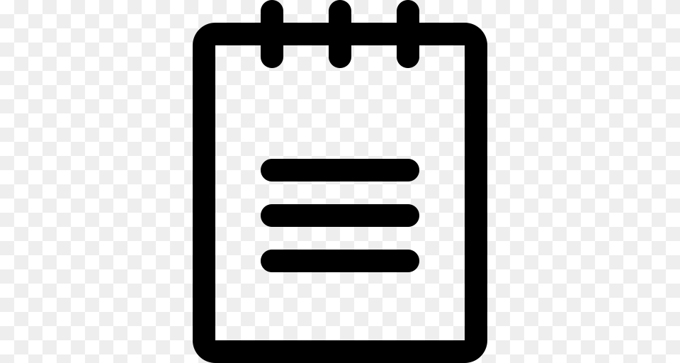 Notepad Icon With And Vector Format For Unlimited, Gray Png