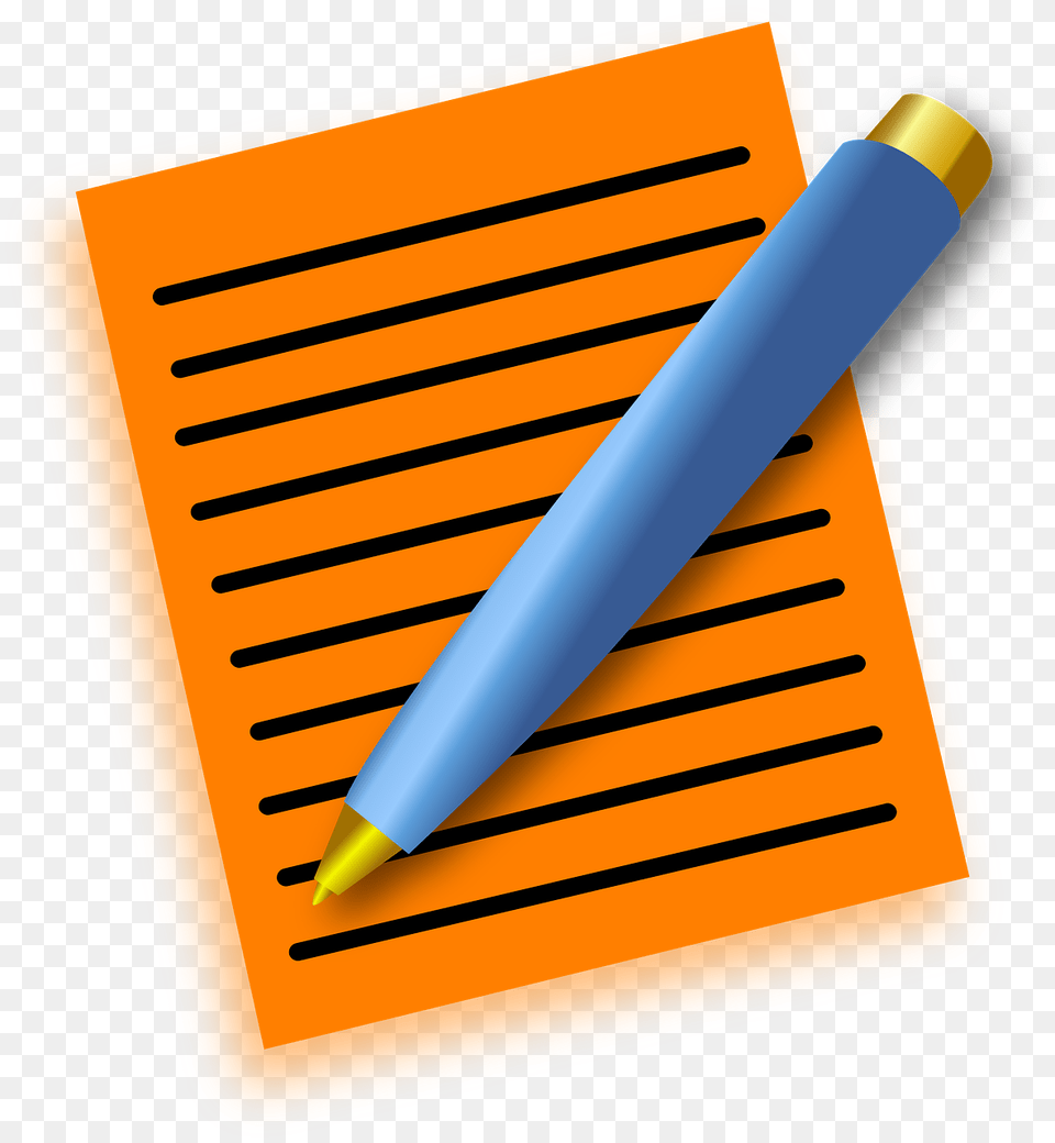 Notepad Pen Lines Vector Graphic On Pixabay Pen And Paper Transparent Free Png Download