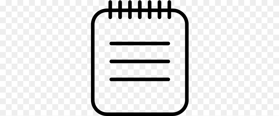 Notepad With Lines Vector Notepad, Gray Free Png