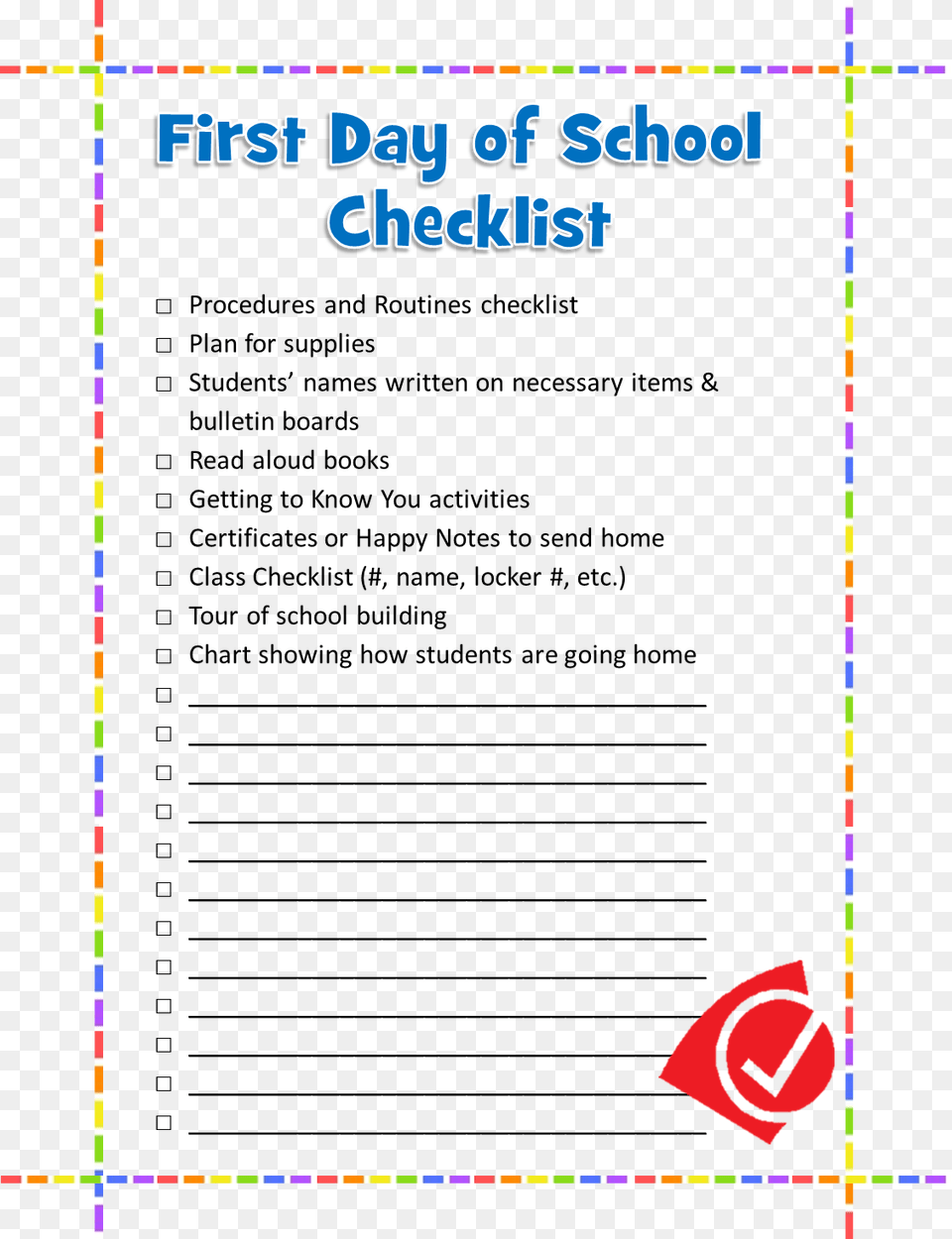 Notes For The First Day Of School, Page, Text, Advertisement, Poster Free Png