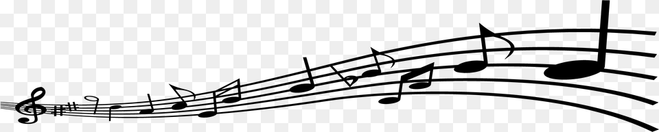 Notes Lines Music Lines, Gray Free Transparent Png