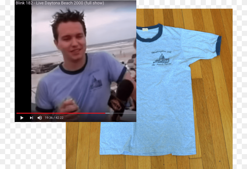 Notes On Blink 182 Washington Dc And Spring Break Mark Hoppus, Clothing, T-shirt, Adult, Male Free Png