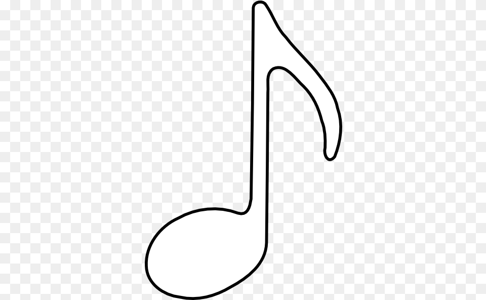 Notes Outline Baeti Music Note Symbol In White Free Png