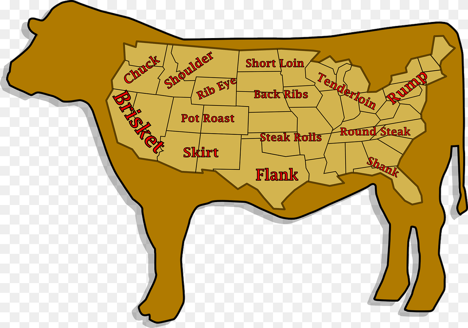 Nothing Is More Delicious Than America Prime Cuts, Animal, Cattle, Livestock, Mammal Free Png Download