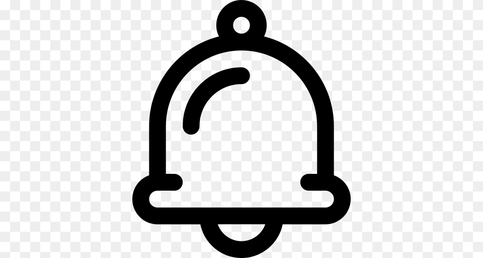 Notification Bell Icon, Gray Png