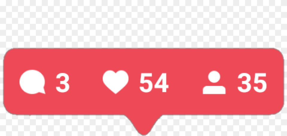 Notification Message Like Love Followers Instagram Parallel Png Image