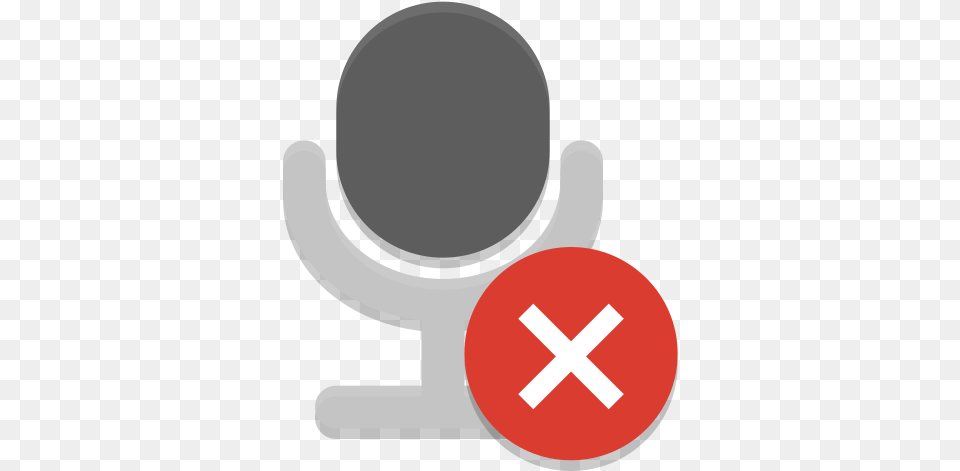 Notification Microphone Sensitivity Muted Icon Papirus Microphone Icon On Red, Sign, Symbol Free Png