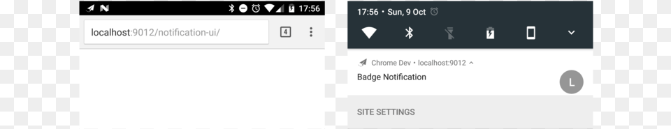 Notification With Badge On Chrome For Android Chrome Monochrome Badge Push Notification, Text, Electronics, Mobile Phone, Phone Free Png