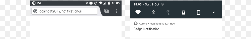 Notification With Badge On Firefox For Android Chrome Monochrome Badge Push Notification, Text, Page, Electronics, Mobile Phone Png