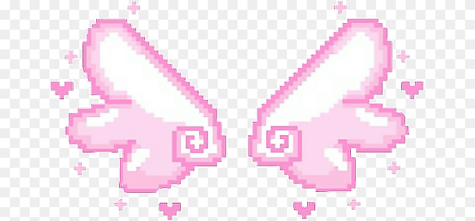 Notmine Interesting Angel Wings Kawaii Pixels Pixel Angel Wings, Purple, First Aid, Flower, Plant Free Png