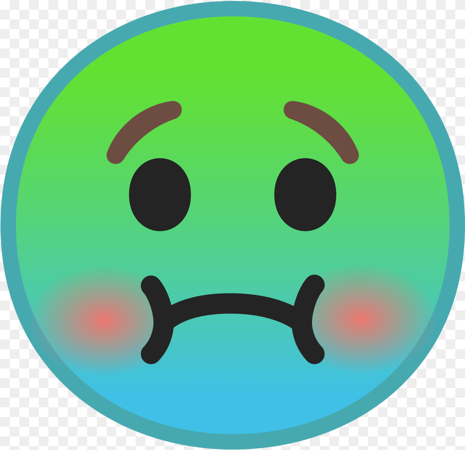 Noto Emoji Oreo 1f922 Grossed Out Emoji, Disk, Sphere Png