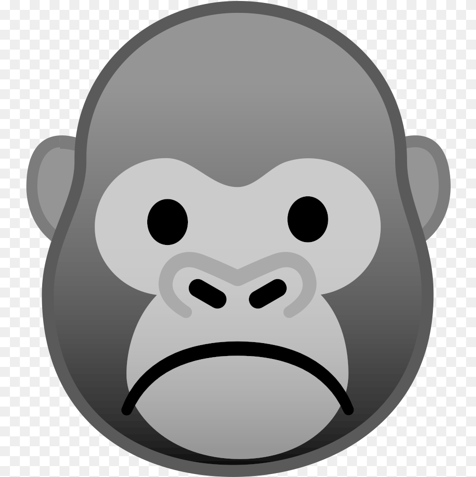 Noto Emoji Oreo 1f98d Gorilla Emoji, Animal, Ape, Mammal, Wildlife Png Image