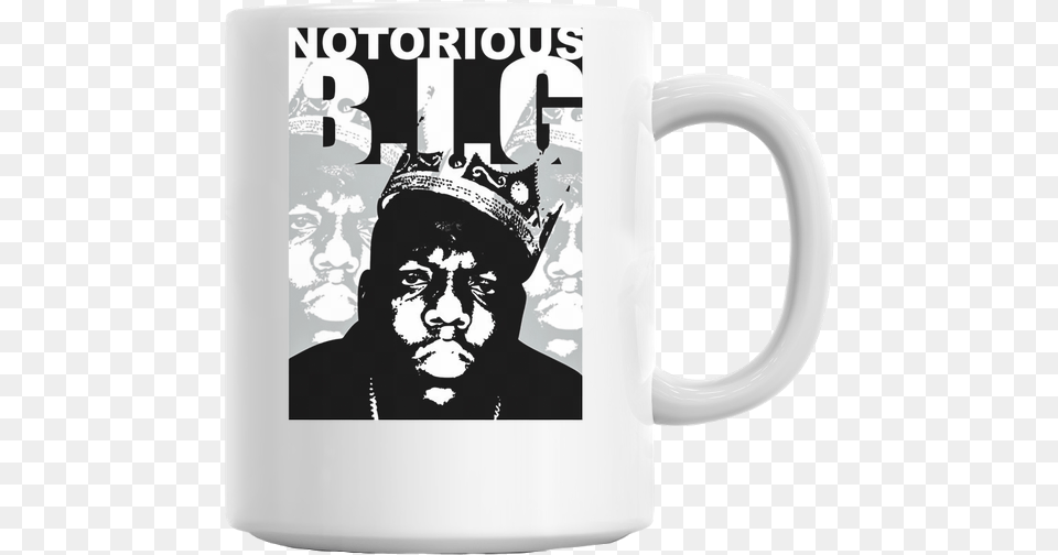 Notorious Big Biggie Smalls Mug Swear A Lot Mugs, Cup, Person, Adult, Man Free Png