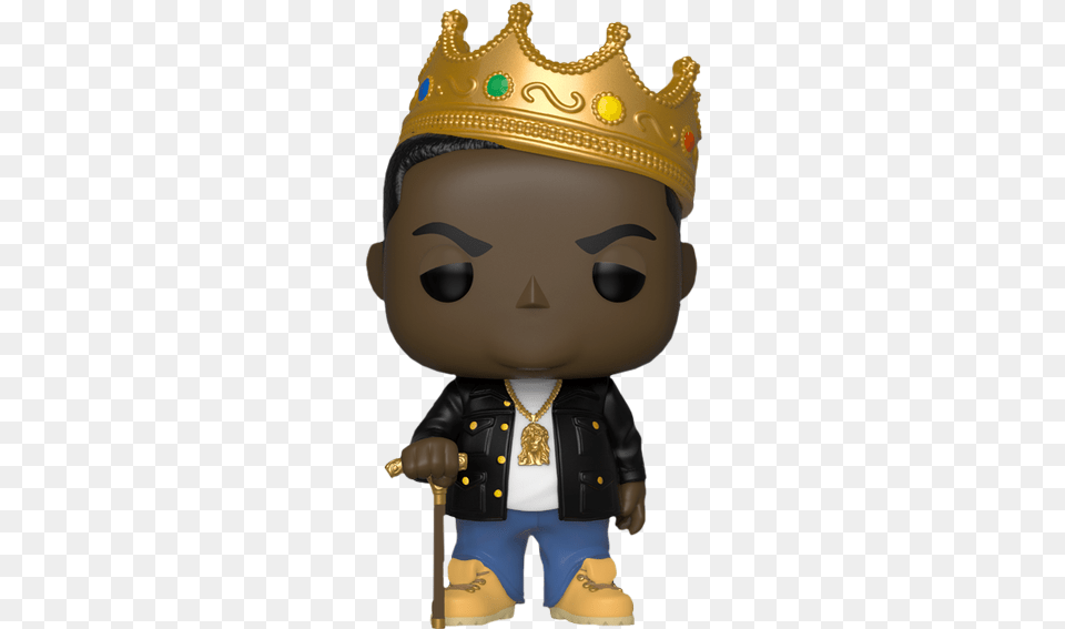Notorious Big Notorious Big With Crown Pop Vinyl Figurine Pop Notorious Big, Accessories, Jewelry, Necklace, Baby Png Image