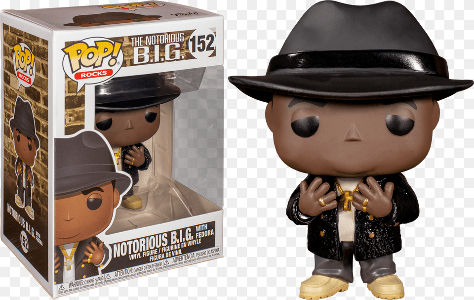 Notorious Big Pop Vinyl, Hat, Clothing, Person, Woman Png Image