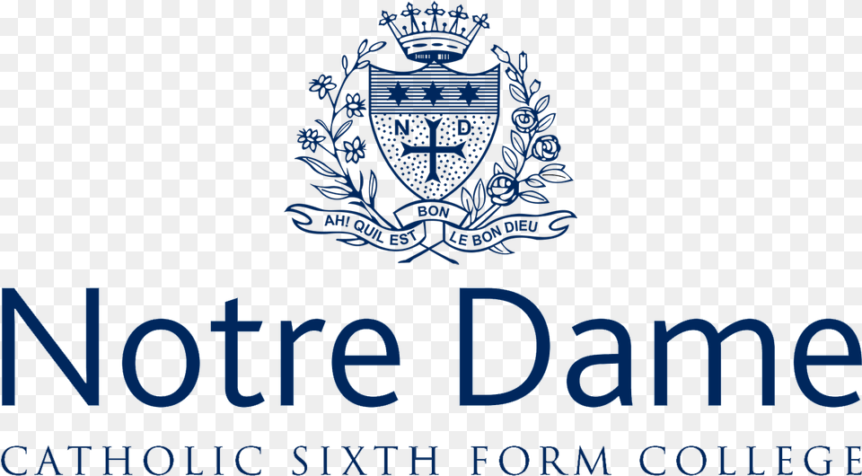 Notre Dame Sixth Form College Logo, Symbol, Emblem, Text Free Png Download