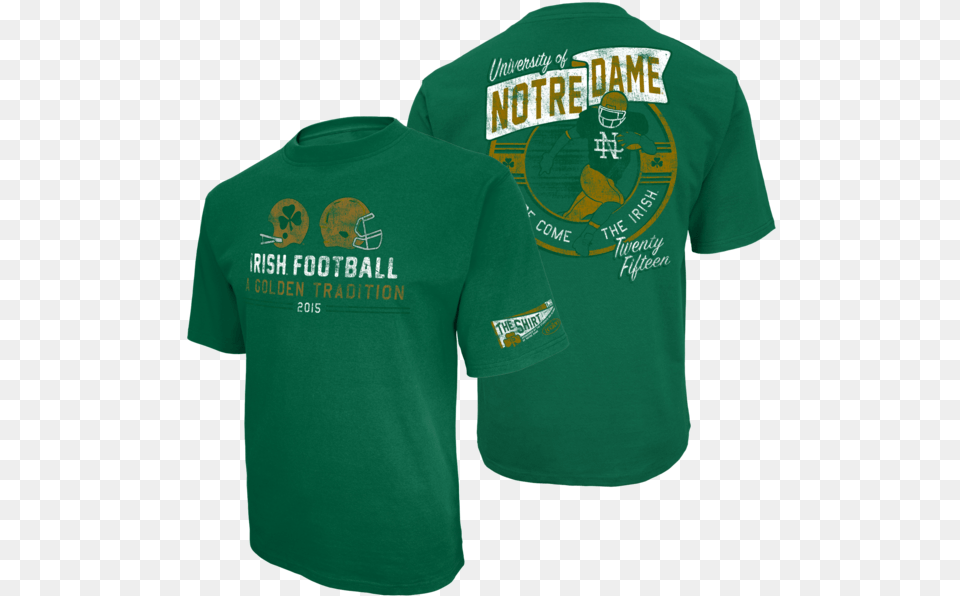 Notre Dame The Shirt 2015, Clothing, T-shirt, Adult, Male Png Image