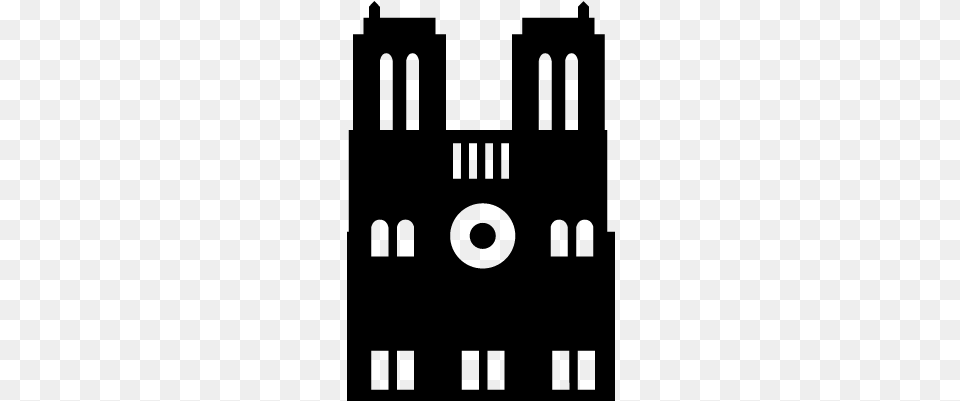 Notre Dame Vector Notre Dame Paris Logo, Gray Free Transparent Png