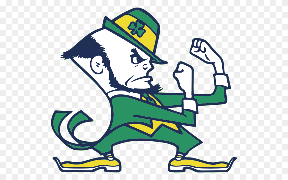Notre Dames Fighting Irish Mascot, Art, Clothing, Hat, Person Png Image