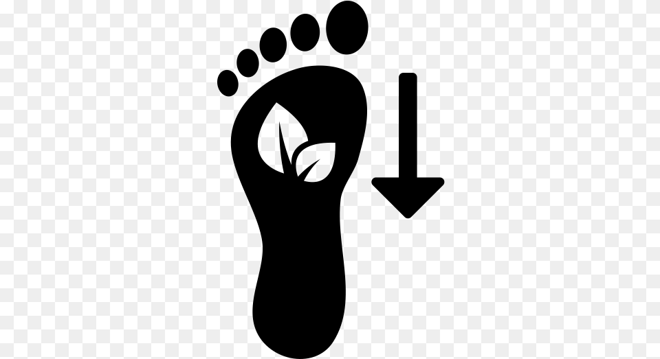 Noun Cc Carbon Foot Print Symbol, Gray Free Transparent Png