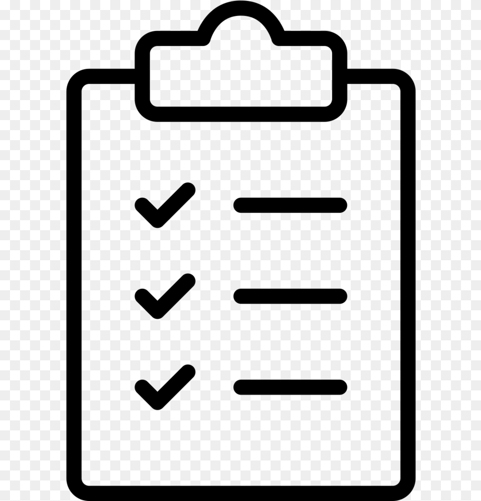 Noun Checklist Medical Test Results Icon, Gray Png
