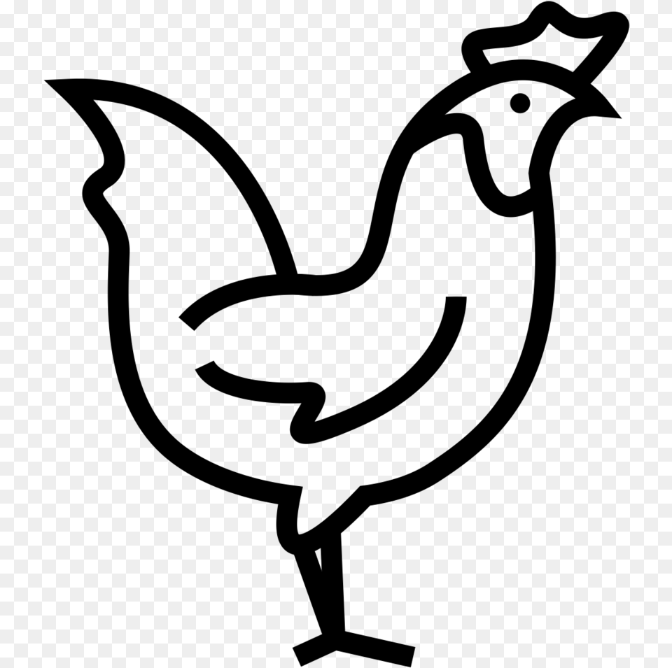 Noun Chicken Food, Gray Png