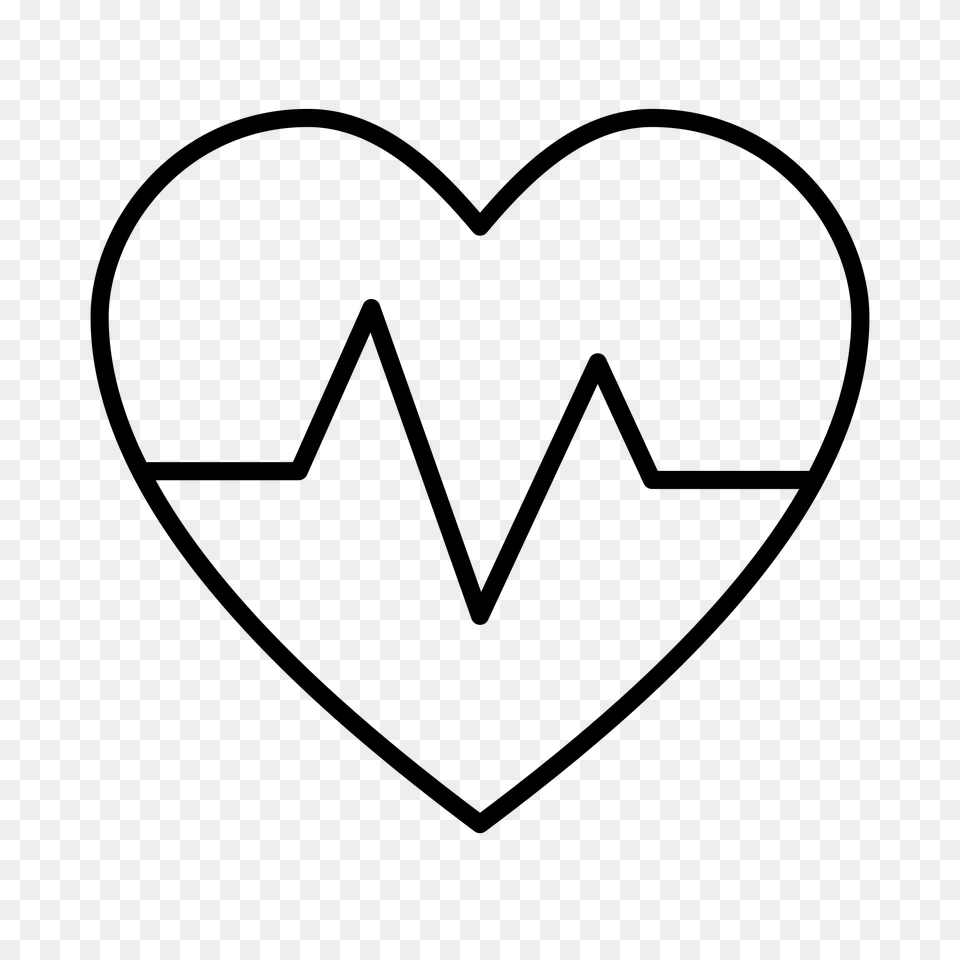Noun Project Heartbeat Icon Cc, Gray Png