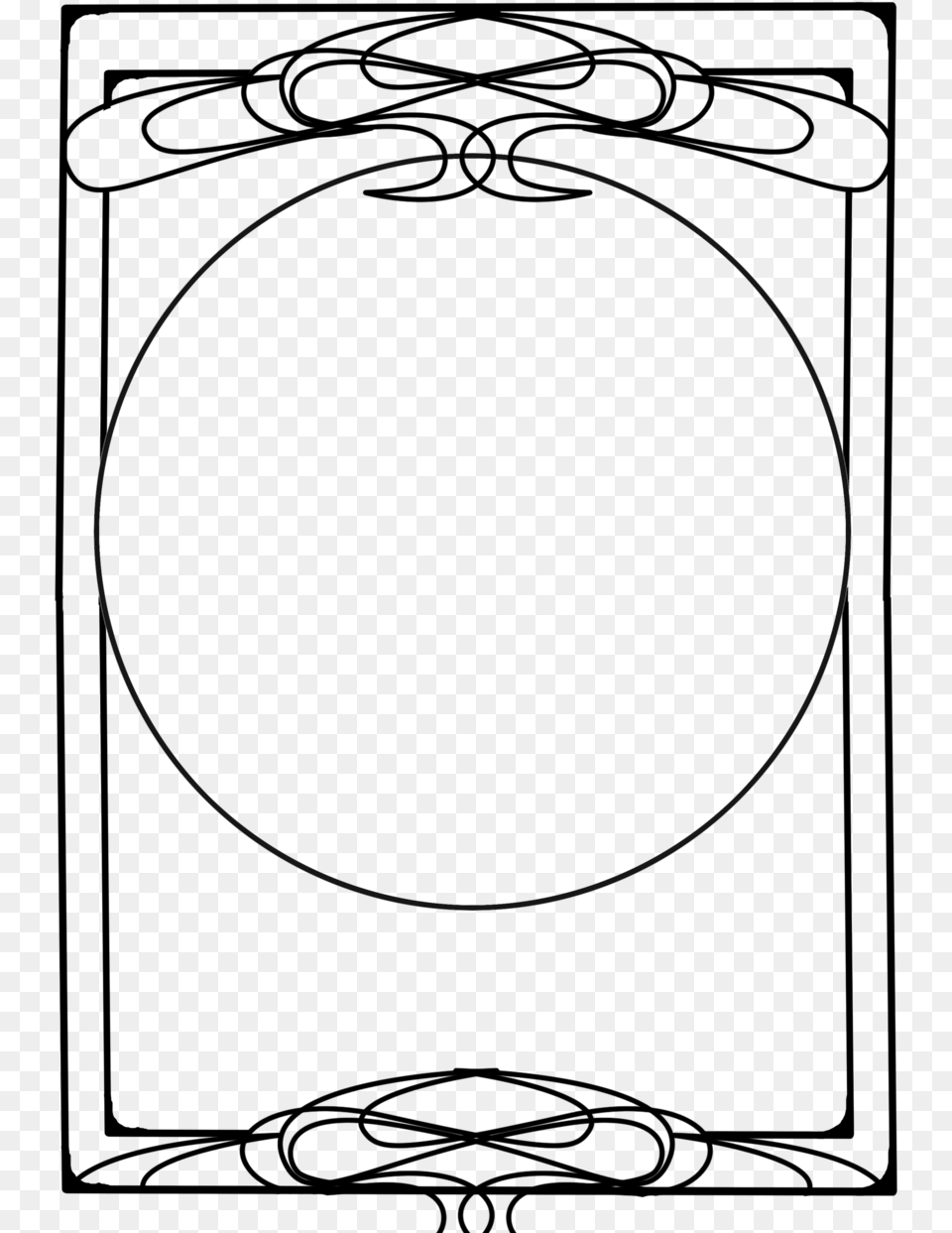 Nouveau Frame 12 By Tigers Stock On Clipart Library Art Nouveau Border Designs, Oval, Accessories, Jewelry, Necklace Free Transparent Png