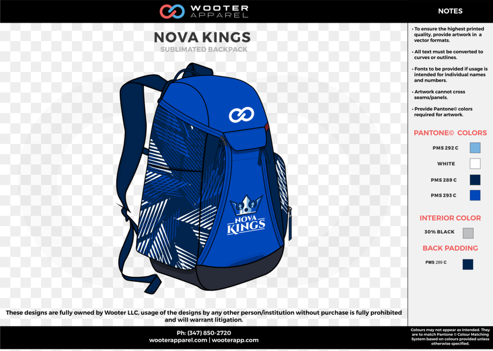 Nova Kings Navy Sky Blue Gray White Custom Basketball Volleyball Jersey Template, Backpack, Bag, Car, Transportation Free Png