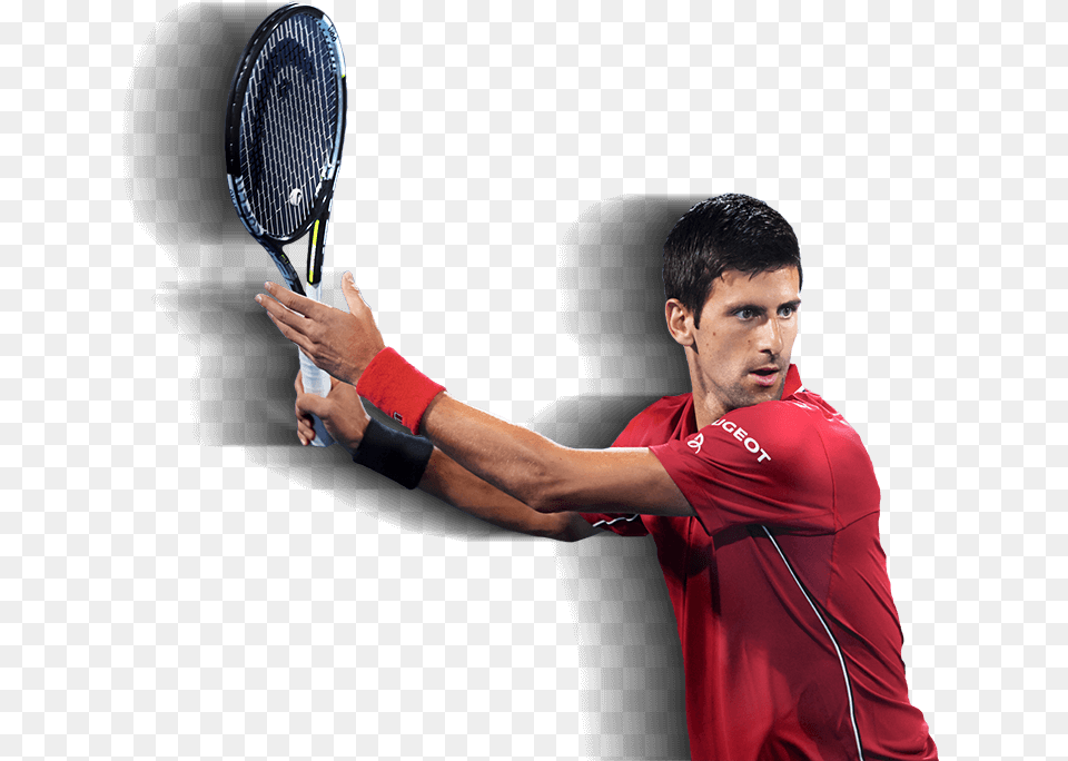 Novak Djokovic Transparent Novak Djokovic Transparent, Tennis Racket, Tennis, Sport, Racket Png Image