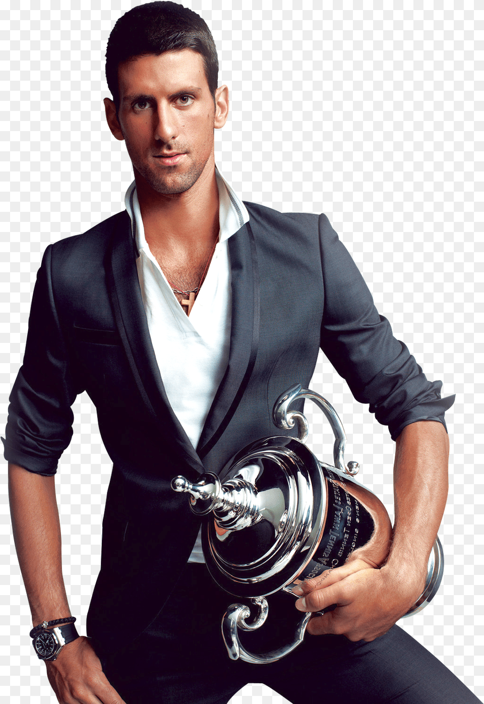 Novak Djokovic Transparent Photo Shoot, Adult, Male, Man, Person Png Image