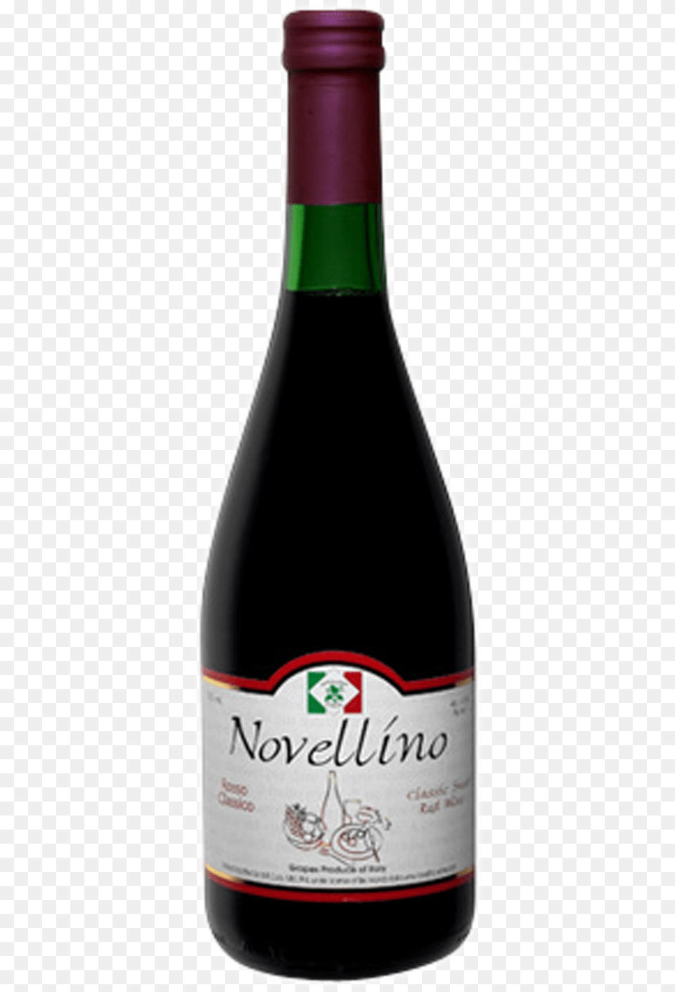 Novellino Rosso Classico 75 Cl Novellino Wine, Alcohol, Beverage, Liquor, Red Wine Free Transparent Png