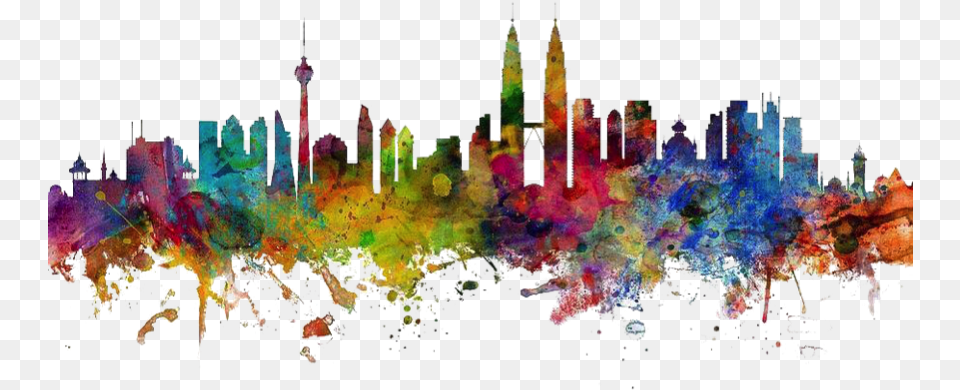 November 2015 Pata International Youth Forum 2015 Kuala Lumpur Skyline Art, Graphics, Modern Art, Purple Free Png Download