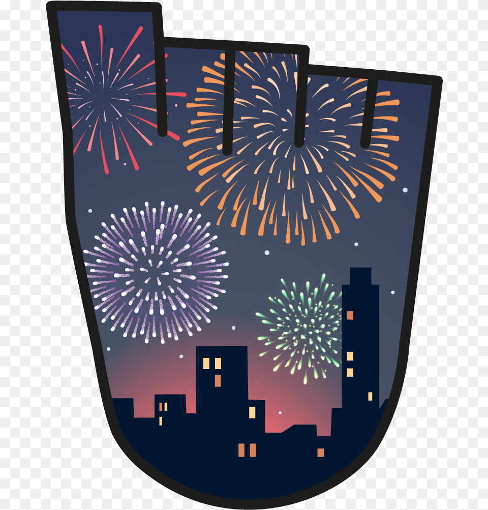 November 2018 Wow Badge Fireworks Fireworks, Blackboard Png Image