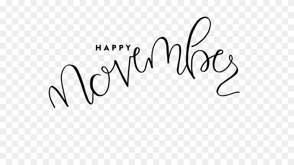 November Transparent, Text, Handwriting Png