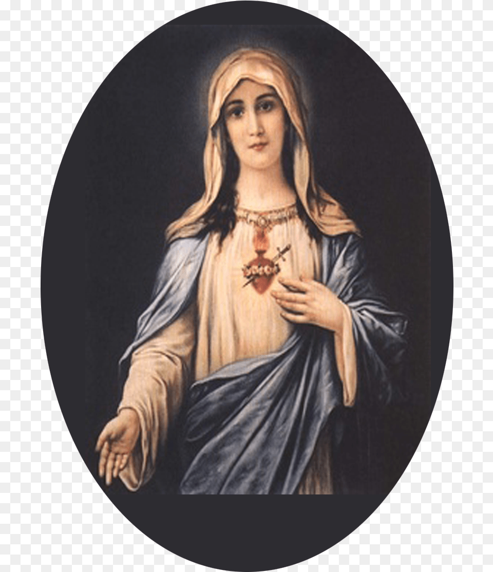 Novena To The Immaculate Heart Of Mary Mary39s Knights Of Columbus, Adult, Person, Painting, Woman Png Image