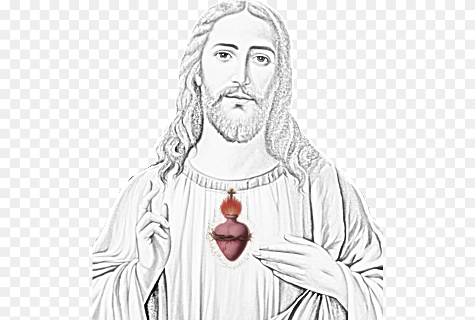 Novena To The Sacred Heart St Peteru0027s Church Religious Item, Adult, Art, Male, Man Png