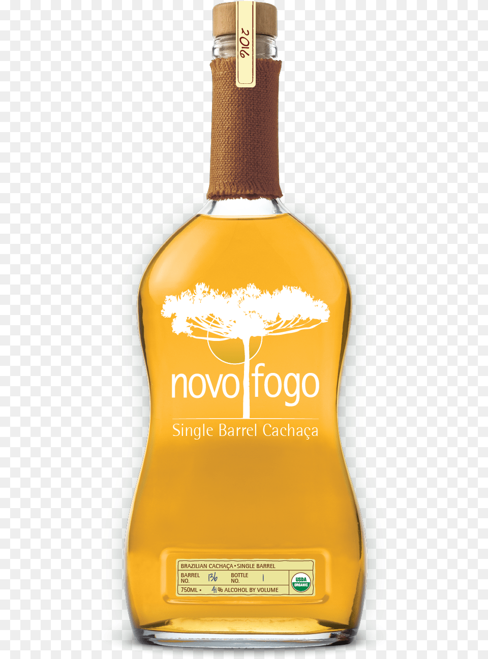 Novo Fogo Single Barrel Cream Liqueur, Alcohol, Beverage, Liquor, Bottle Free Transparent Png