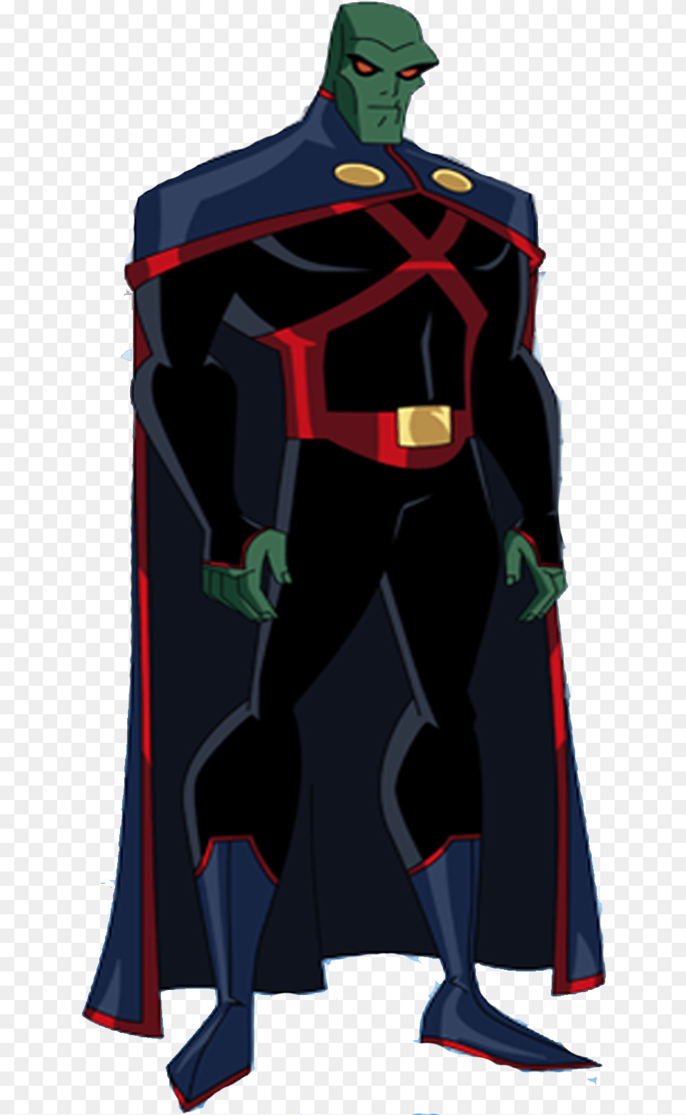 Novo Traje Martian Manhunter The Martian Dc Heroes Cape, Clothing, Adult, Male, Man Png