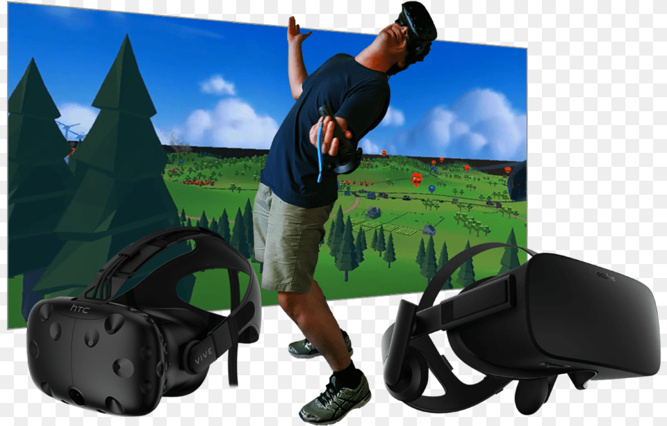 Novusvrgames Speed Golf, Adult, Person, Man, Male Png Image