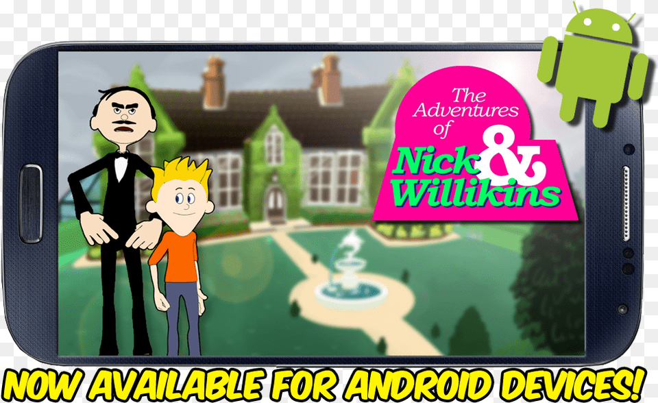 Now Available For Mobile Adventures Of Nick And Willikins, Electronics, Mobile Phone, Phone, Person Free Png Download