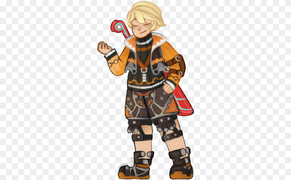 Now Its Reyn Shulk Time My Piece For Supersmashartists Cartoon, Clothing, Costume, Person, Baby Png