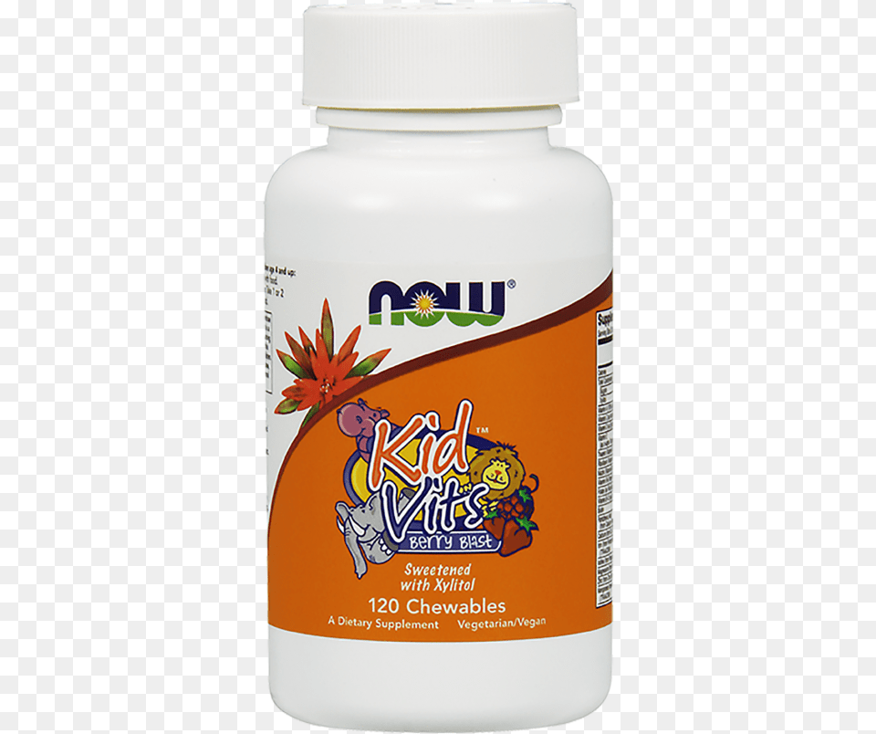Now Kid Vits Berry Blast Chewables Now Foods Vitamin D 3 1000 Iu 180 Softgels, Herbal, Herbs, Plant, Bottle Free Transparent Png
