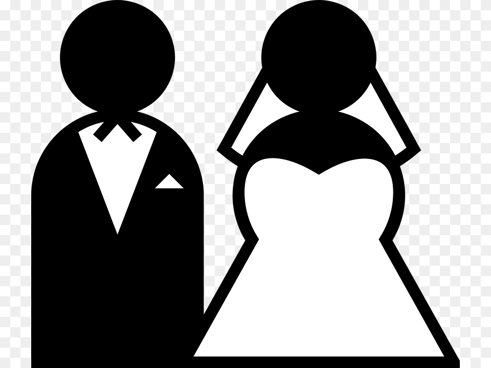 Now Marriage Clipart, Stencil, Logo, Adult, Bride Png Image