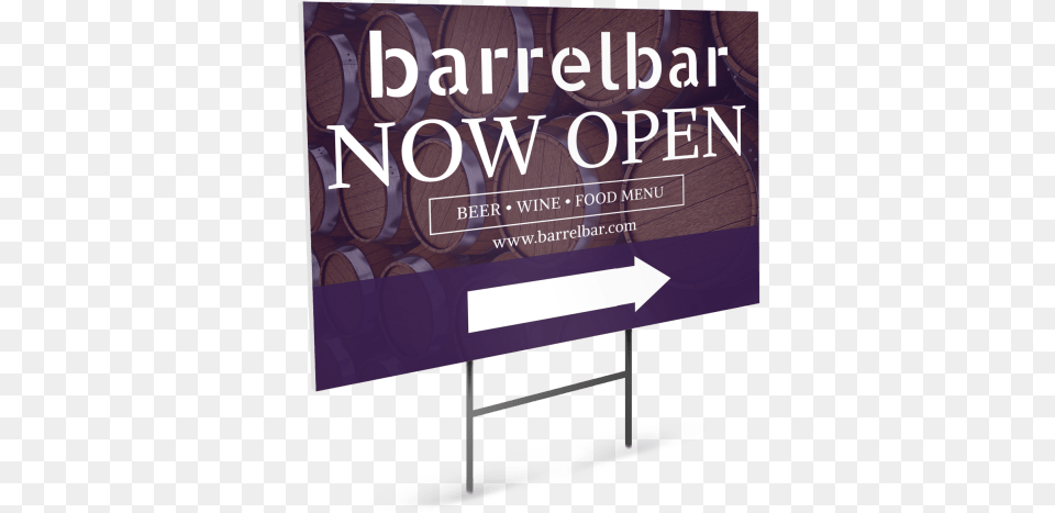 Now Open Bar Yard Sign Template Preview Banner, Advertisement, Poster, Book, Publication Png Image