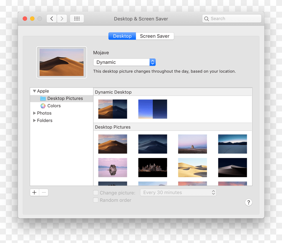 Now When You Go To System Preferences Gt Desktop Amp Macos Mojave, File, Webpage Png Image